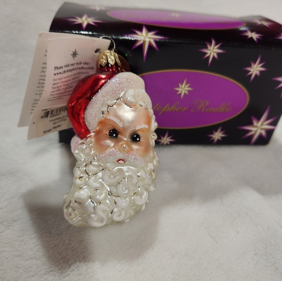 NWT Christopher Radko Twinkle Eyes Glass Ornament - Picture 1 of 7